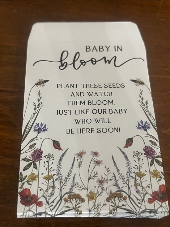 Other - Baby In Bloom Flower Seed Packets For Baby Shower 25 packets NEW